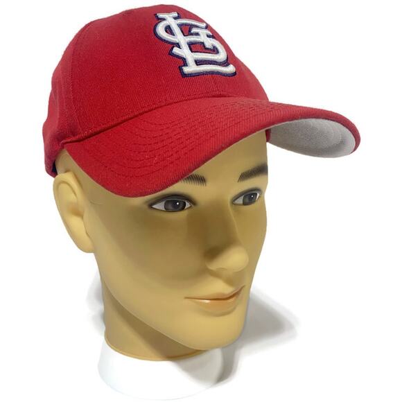 St Louis Cardinals Baseball Hat Ball Cap Red Adjustable 47 Brand - Picture 2 of 10